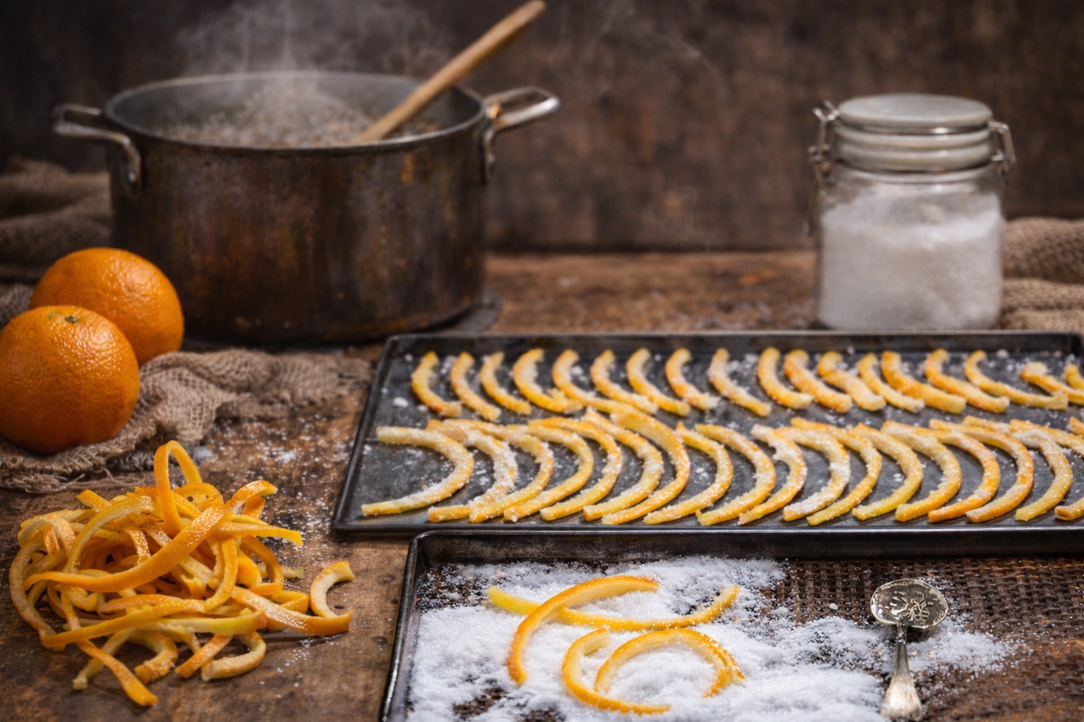 Syltet appelsinskall med sjokolade - Bilde 3